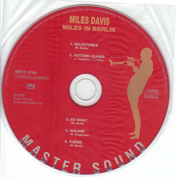 CD, Davis, Miles - Miles In Berlin